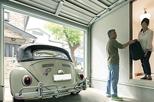 ビンテージカーが似合う家