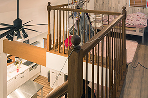 解放感を生かして個室はオープンに