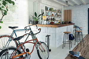 インダストリアルデザインで自由な空間